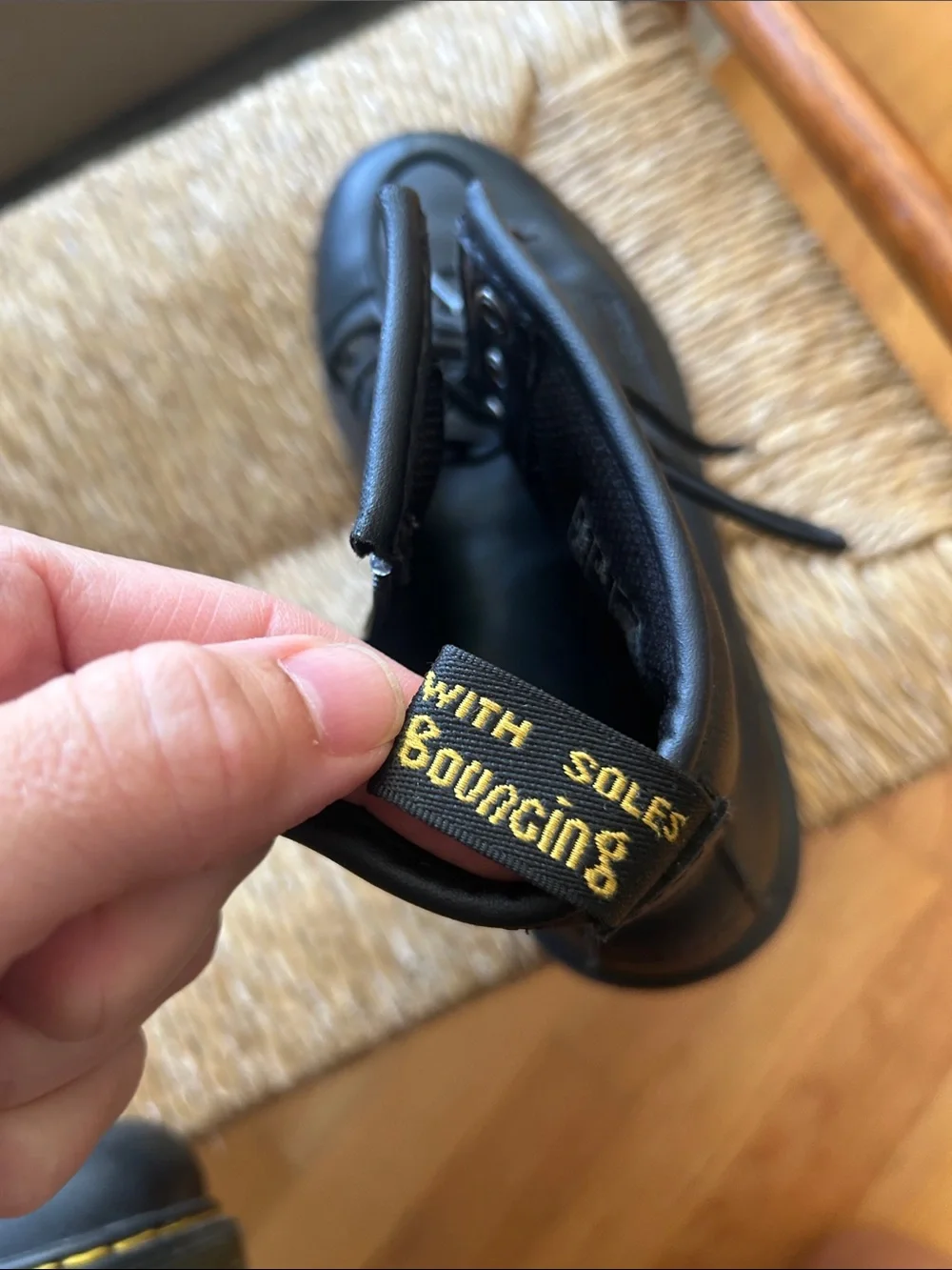 Dr. Martens Kids Black Lace-Up Ankle Boots